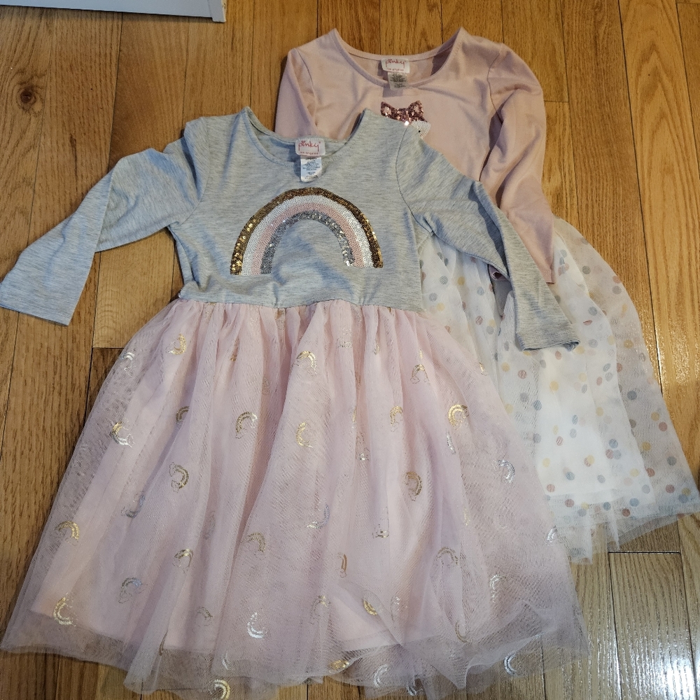 Girls Pinky Cute Dresses Set of 2